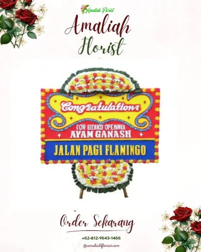 Bunga Papan Congratulation di Bantiran